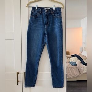 Abercrombie & Fitch Super Skinny Ankle High Rise Blue Jeans